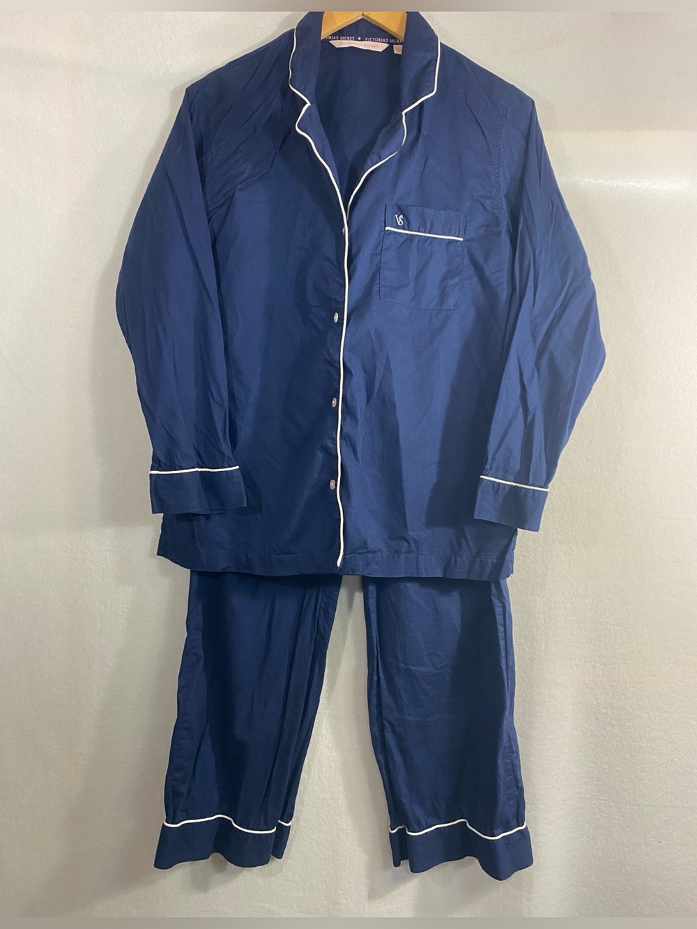 Victoria's Secret Women’s 100% Cotton Pajama Set Blue Size S